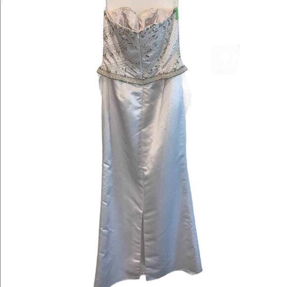 Tiffany Designs Beaded Bodice Trumpet Wedding Size 8 - Picture 4 of 8